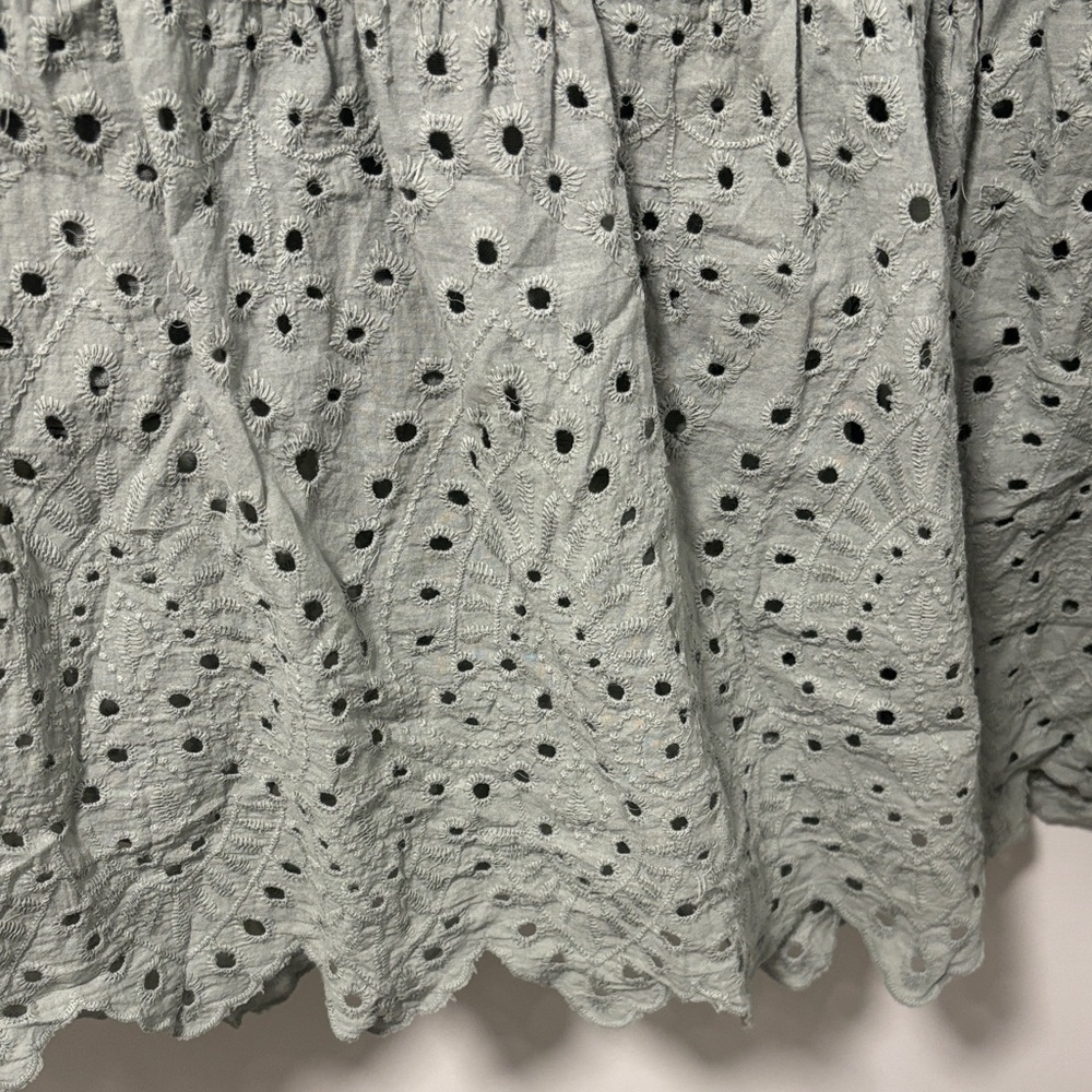 Civico 51 Eyelet Dress in Sage - Picture 4 of 5